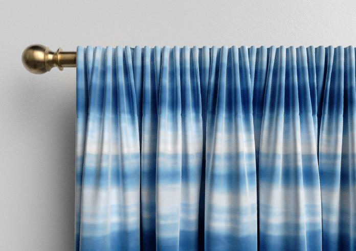 Ombre Velvet, Vivid Blue - Made to Measure Curtains - Image 9